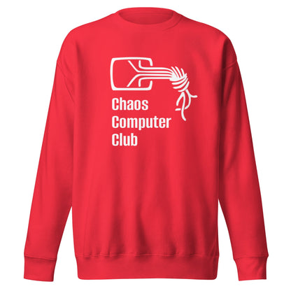 Image of the Premium Chaos Computer Club Sweatshirt (unisex) Team Red / M.