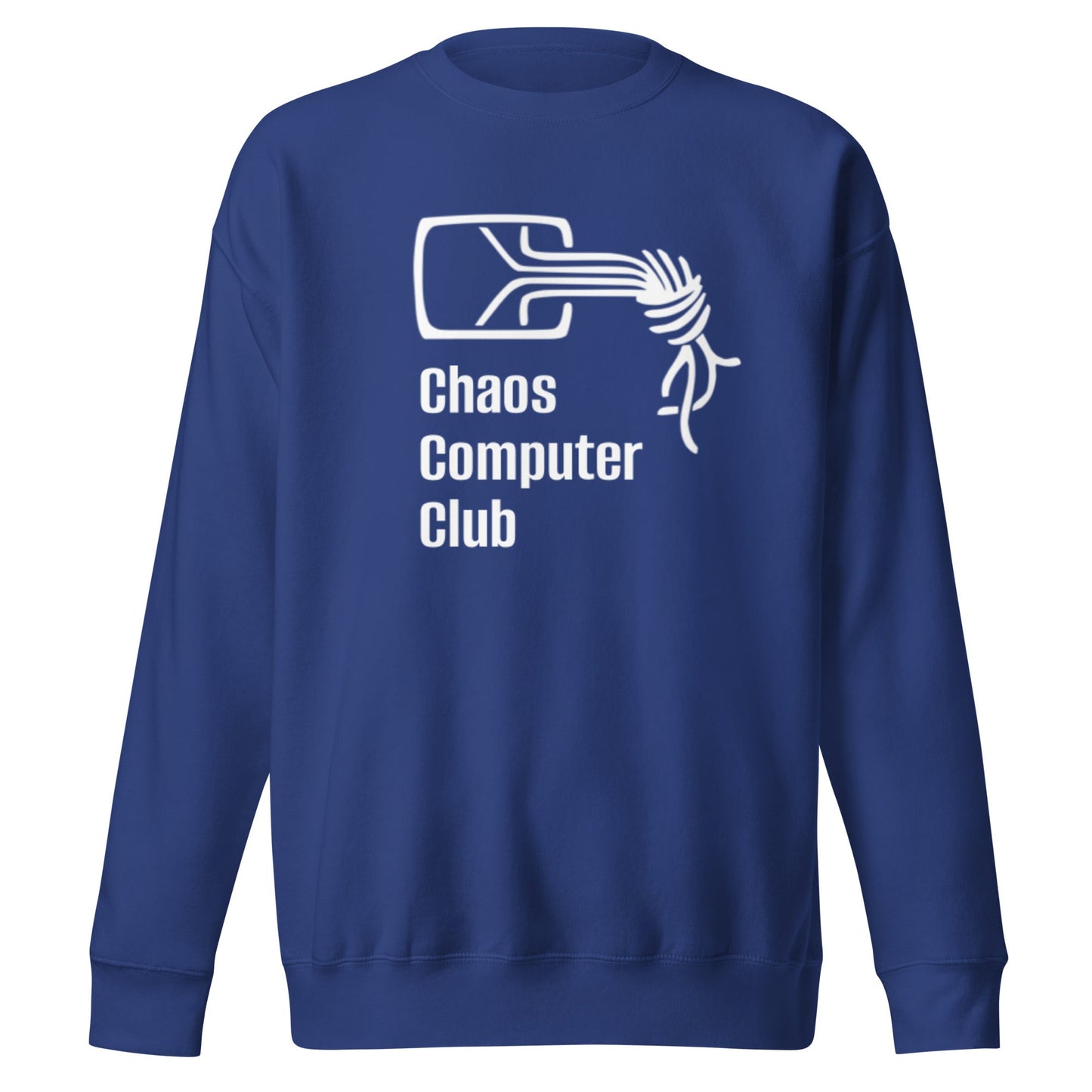 Image of the Premium Chaos Computer Club Sweatshirt (unisex) Team Royal / M.