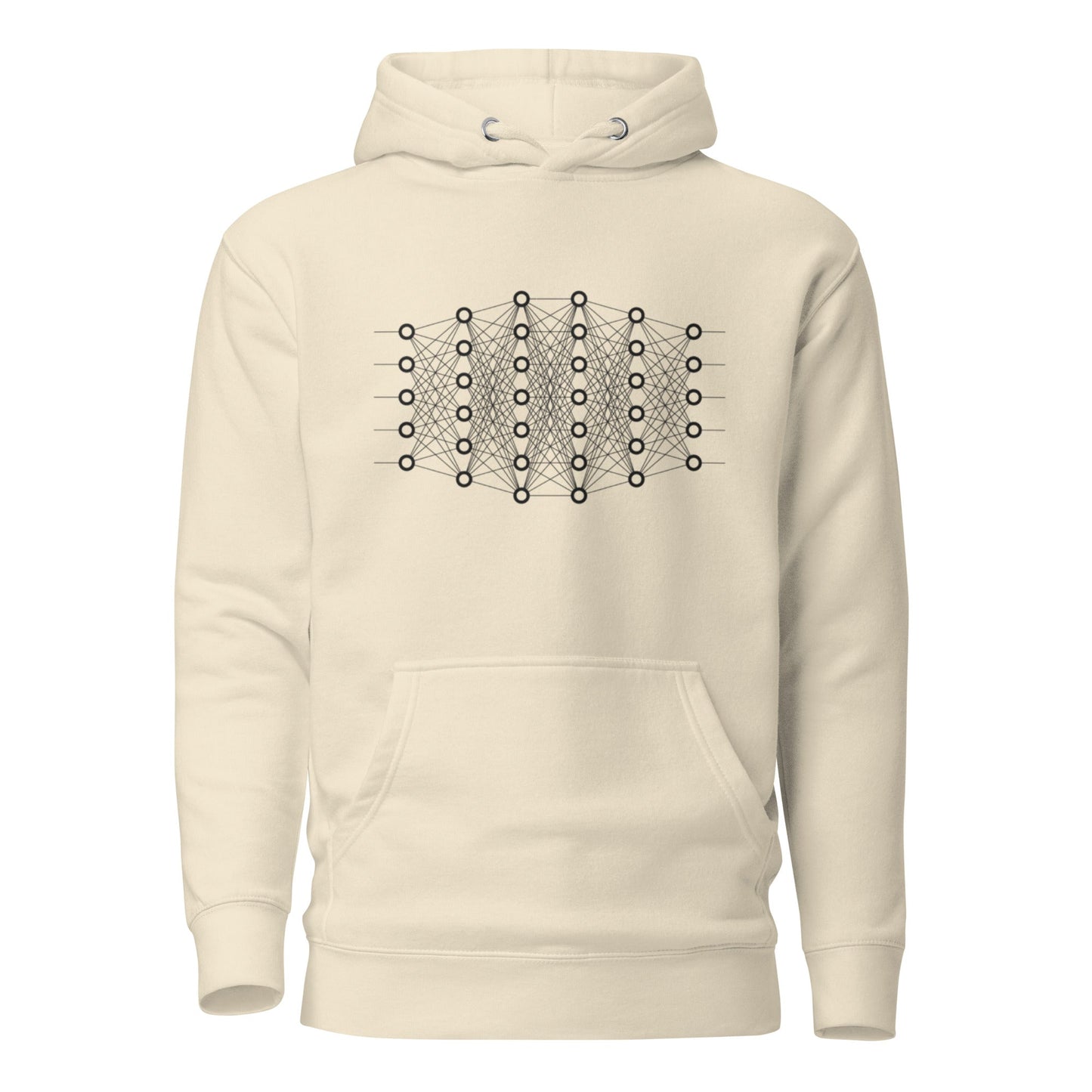 Image of the Premium Deep Learning Hoodie (unisex) Bone / M.