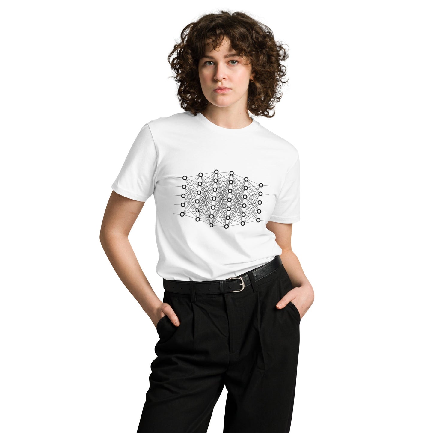 Mockup image of the Premium Deep Learning T Shirt (unisex).