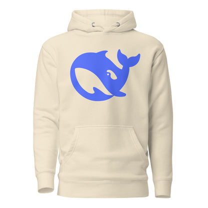 Image of the Premium DeepSeek Hoodie (unisex) Bone / M.
