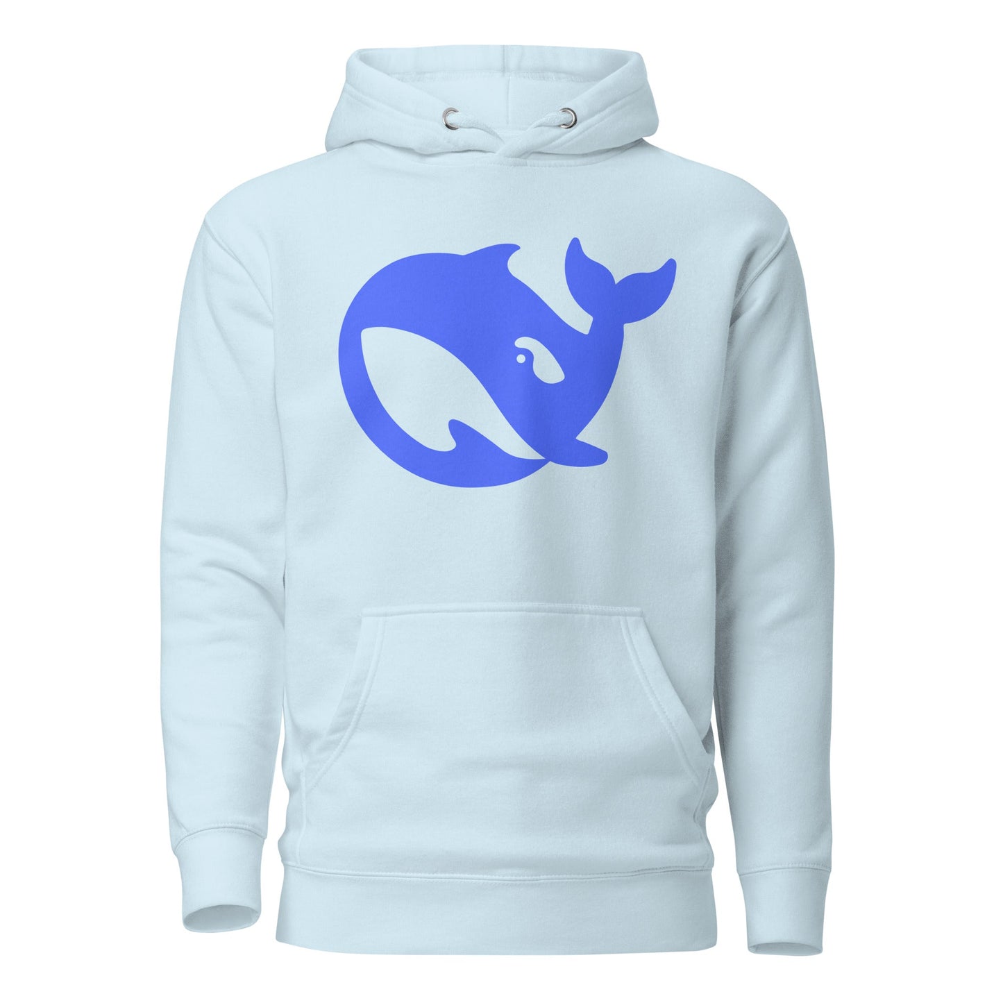 Image of the Premium DeepSeek Hoodie (unisex) Sky Blue / M.