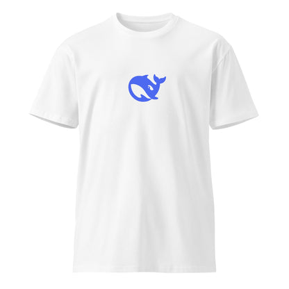 Mockup image of the Premium DeepSeek T-Shirt 2 (unisex) White / M.