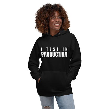 Image of the Premium I Test in Production Hoodie (unisex).