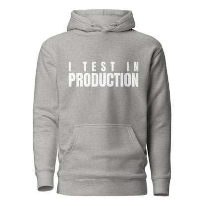 Image of the Premium I Test in Production Hoodie (unisex) Carbon Grey / M.