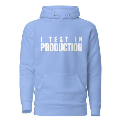 Image of the Premium I Test in Production Hoodie (unisex) Carolina Blue / M.