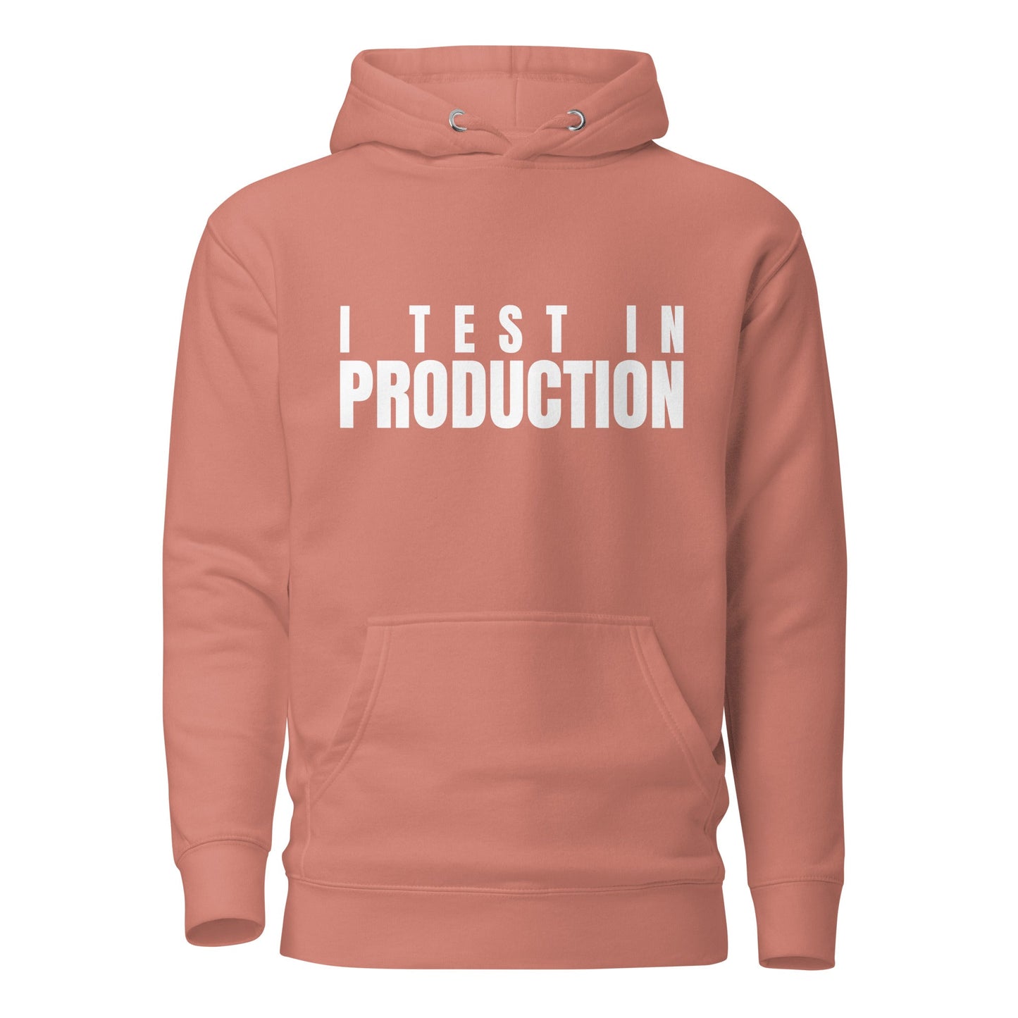Image of the Premium I Test in Production Hoodie (unisex) Dusty Rose / M.