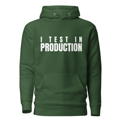 Image of the Premium I Test in Production Hoodie (unisex) Forest Green / M.