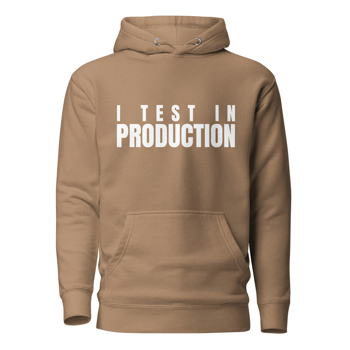 Image of the Premium I Test in Production Hoodie (unisex) Latte / M.
