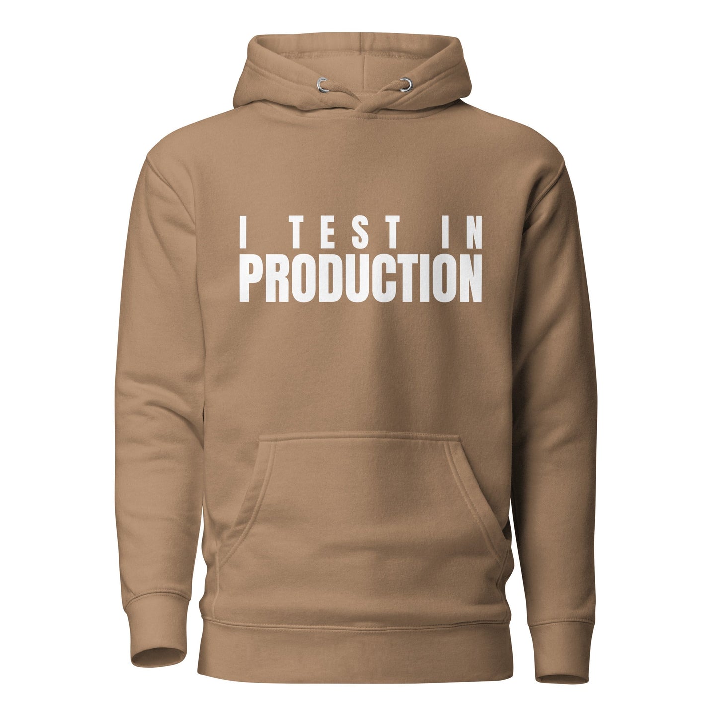 Image of the Premium I Test in Production Hoodie (unisex) Latte / M.