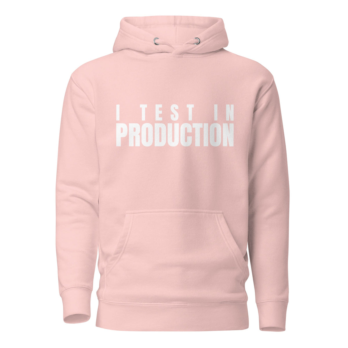 Image of the Premium I Test in Production Hoodie (unisex) Light Pink / M.