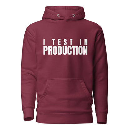 Image of the Premium I Test in Production Hoodie (unisex) Maroon / M.