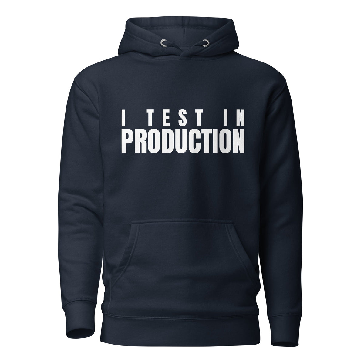 Image of the Premium I Test in Production Hoodie (unisex) Navy Blazer / M.