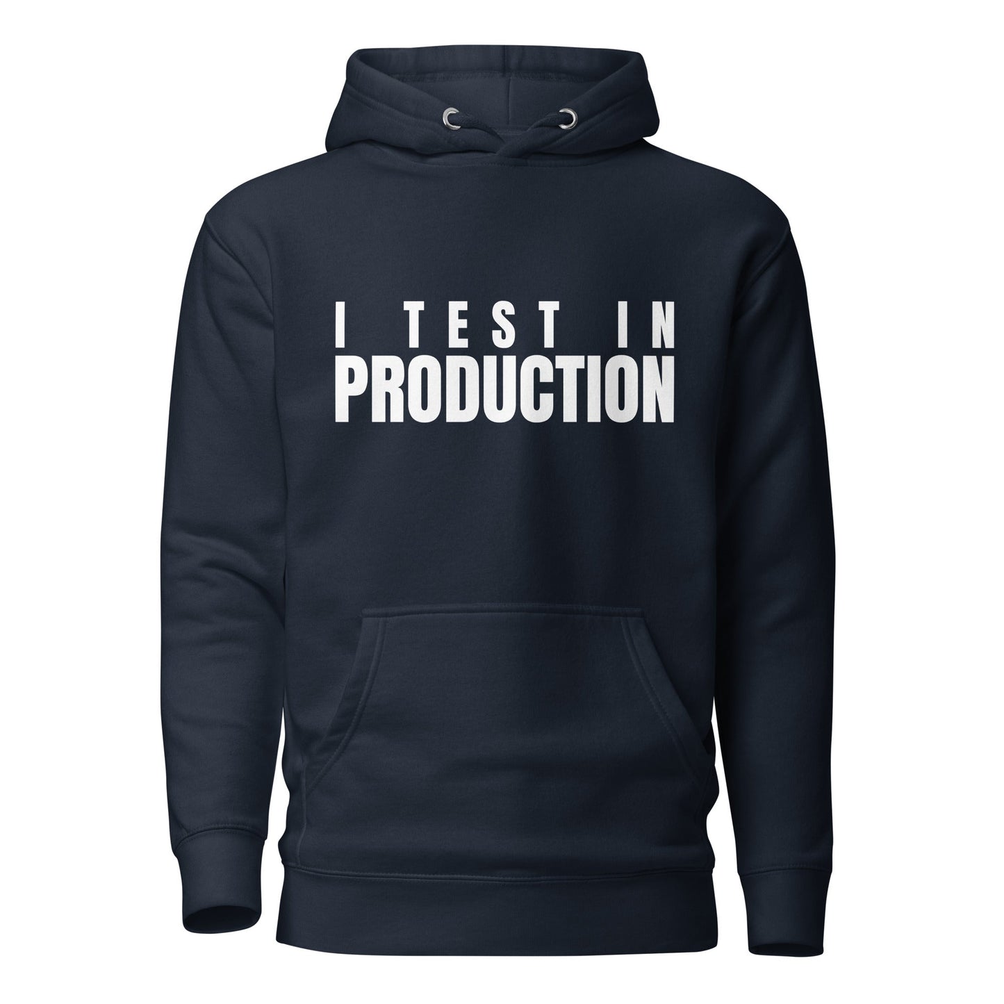 Image of the Premium I Test in Production Hoodie (unisex) Navy Blazer / M.