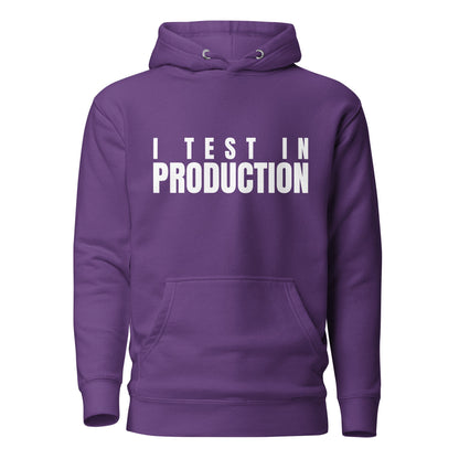 Image of the Premium I Test in Production Hoodie (unisex) Purple / M.