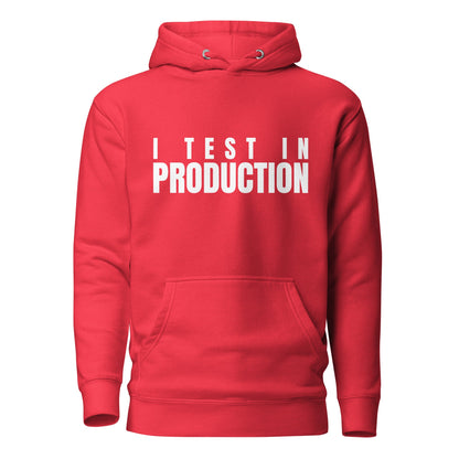 Image of the Premium I Test in Production Hoodie (unisex) Team Red / M.