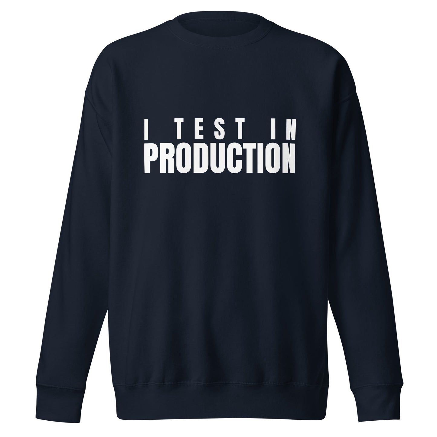 Image of the Premium I Test in Production Sweatshirt (unisex) Navy Blazer / M.