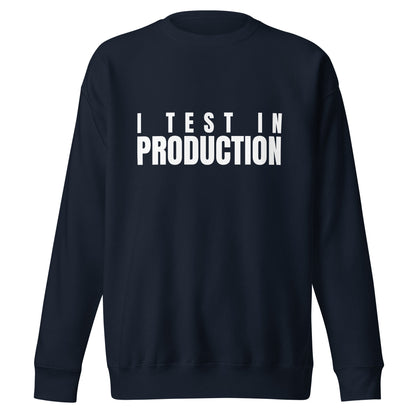 Image of the Premium I Test in Production Sweatshirt (unisex) Navy Blazer / M.