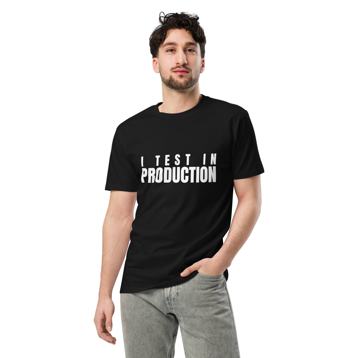 Image of the Premium I Test in Production T-Shirt (unisex).