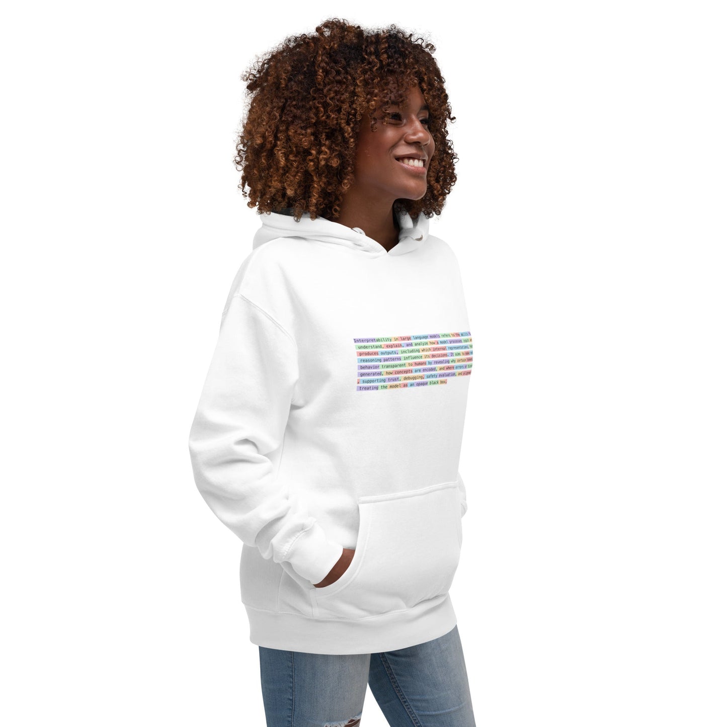 Image of the Premium Tokenized Definition of Interpretability Hoodie (unisex).