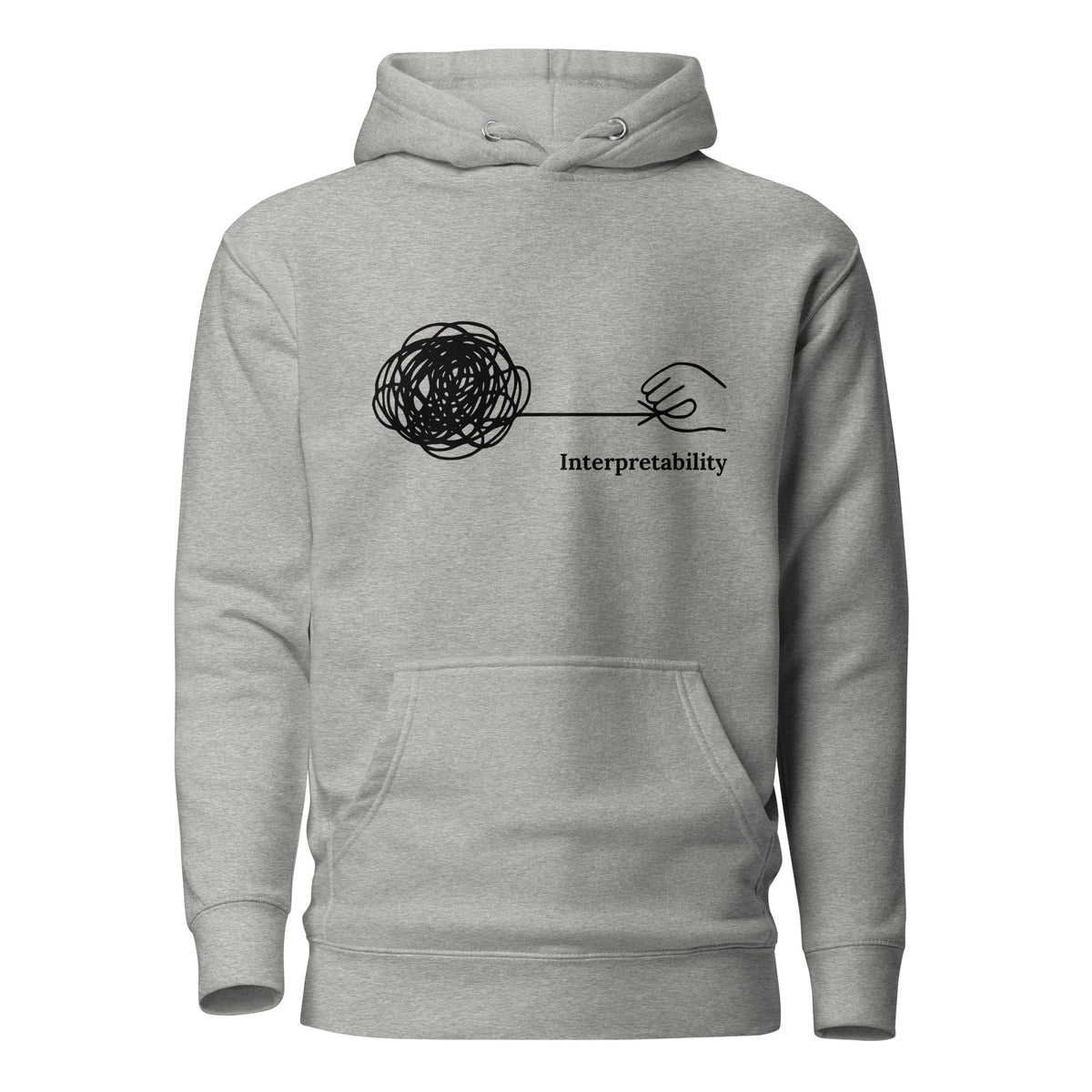 Image of the Premium Interpretability Hoodie (unisex) Carbon Grey / M.