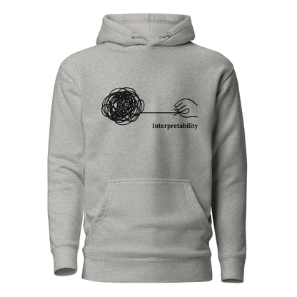 Image of the Premium Interpretability Hoodie (unisex) Carbon Grey / M.