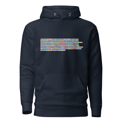 Image of the Premium Tokenized Definition of Interpretability Hoodie (unisex) Navy Blazer / S.