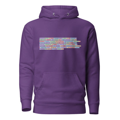 Image of the Premium Tokenized Definition of Interpretability Hoodie (unisex) Purple / S.