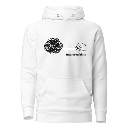 Image of the Premium Interpretability Hoodie (unisex) White / M.