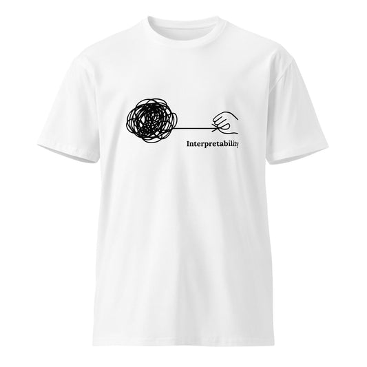 Image of the Premium Interpretability T-Shirt (unisex) White / M.