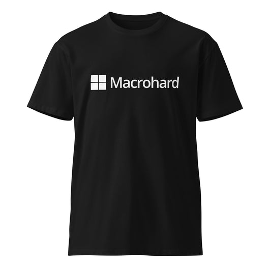 Image of the Premium Macrohard T-Shirt (unisex) Black / M.