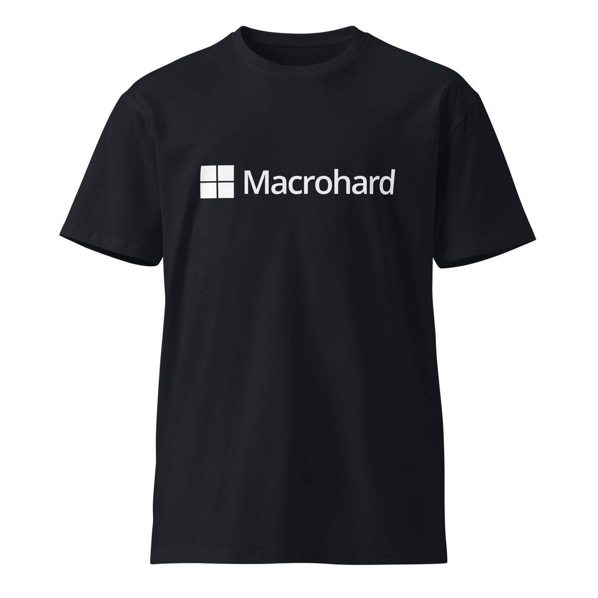 Image of the Premium Macrohard T-Shirt (unisex) Navy / M.