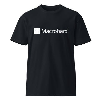 Image of the Premium Macrohard T-Shirt (unisex) Navy / M.