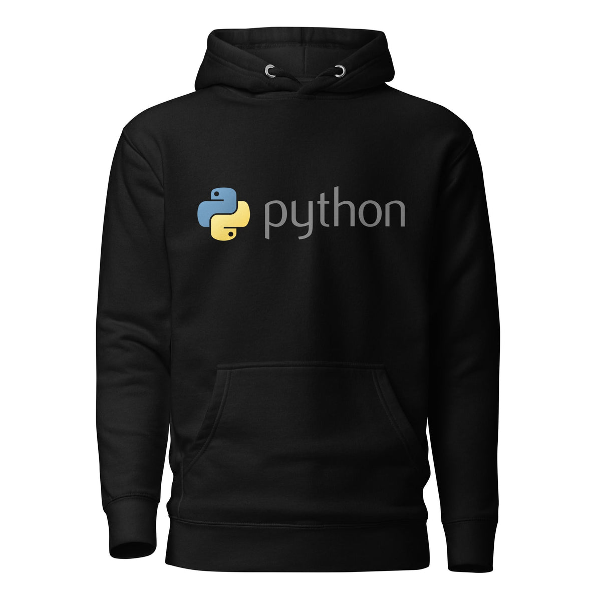 Image of the Premium Python Dark Logo Hoodie (unisex) Black / M.