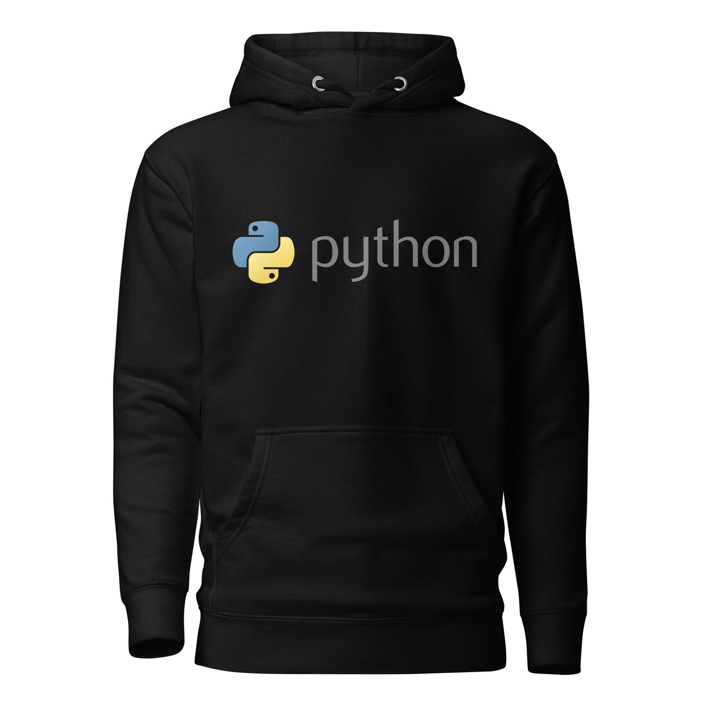 Image of the Premium Python Dark Logo Hoodie (unisex) Black / M.