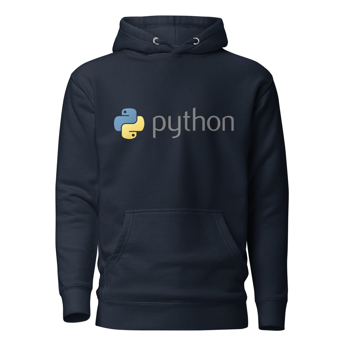 Image of the Premium Python Dark Logo Hoodie (unisex) Navy Blazer / M.