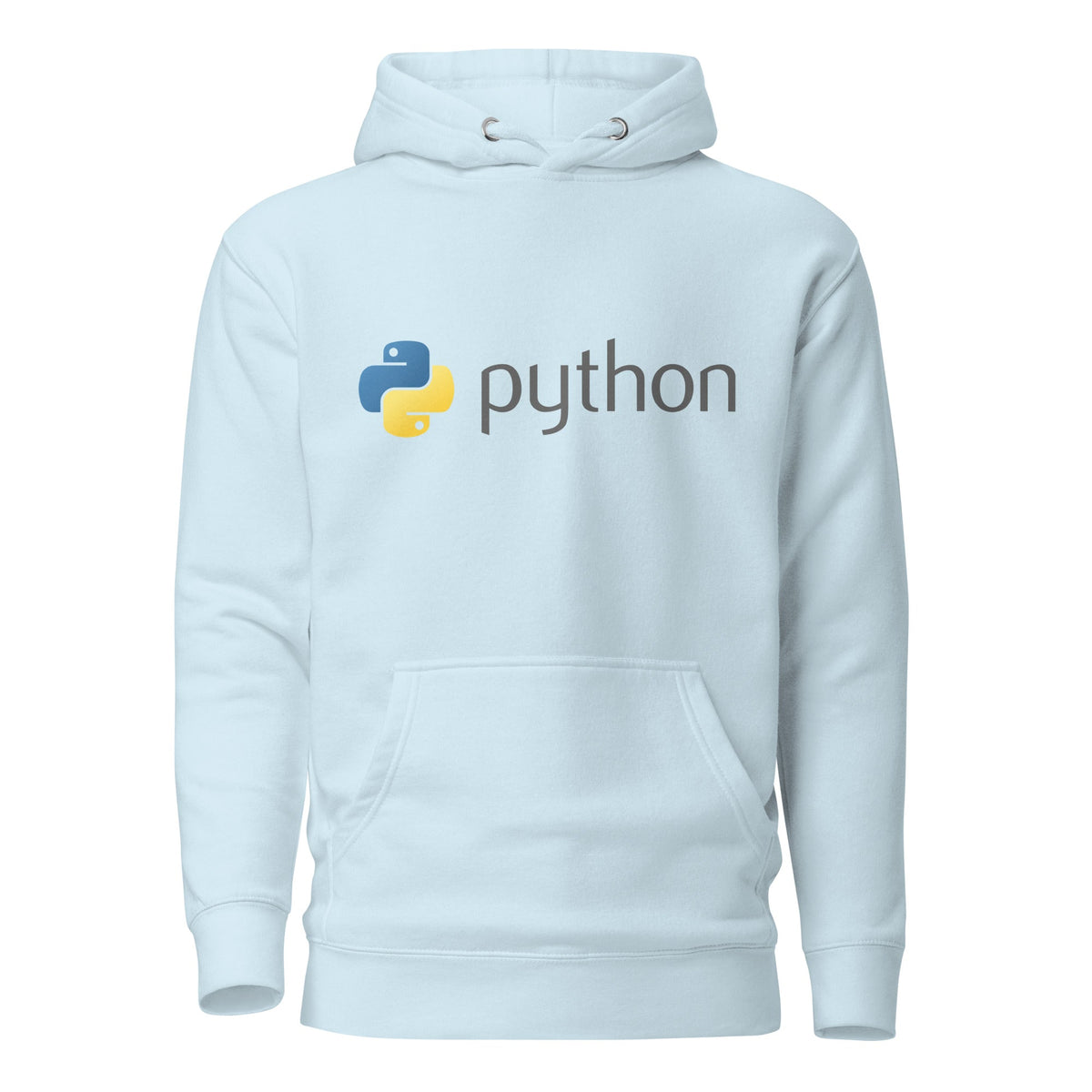 Image of the Premium Python Dark Logo Hoodie (unisex) Sky Blue / M.