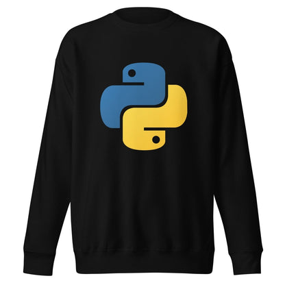 Image of the Premium Python Icon Sweatshirt (unisex) Black / M.