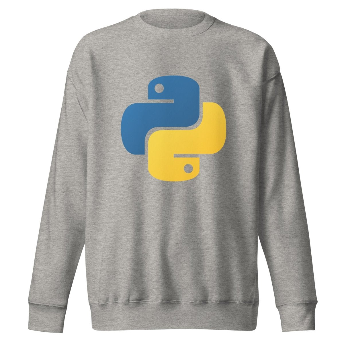 Image of the Premium Python Icon Sweatshirt (unisex) Carbon Grey / M.