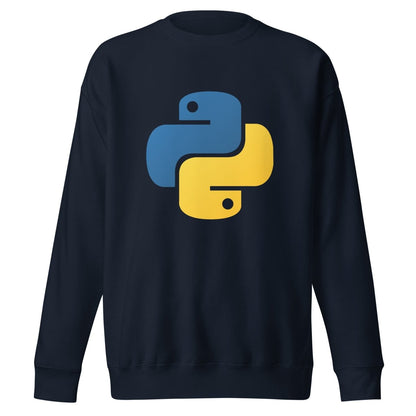 Image of the Premium Python Icon Sweatshirt (unisex) Navy Blazer / M.
