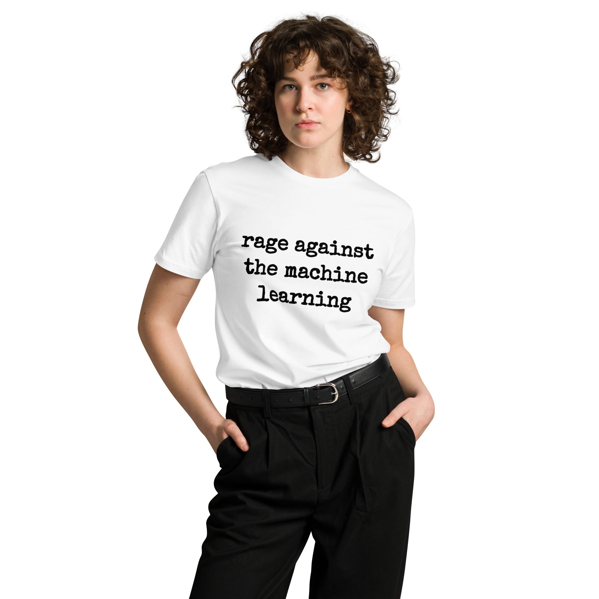 Premium rage against the machine learning T Shirt 2 (unisex) - AI