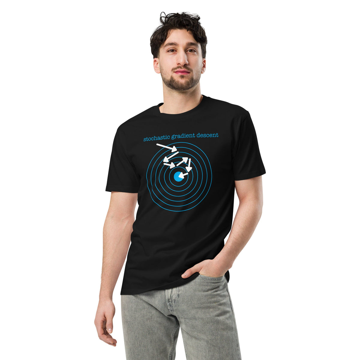 Image of the Premium Stochastic Gradient Descent T-Shirt (unisex).
