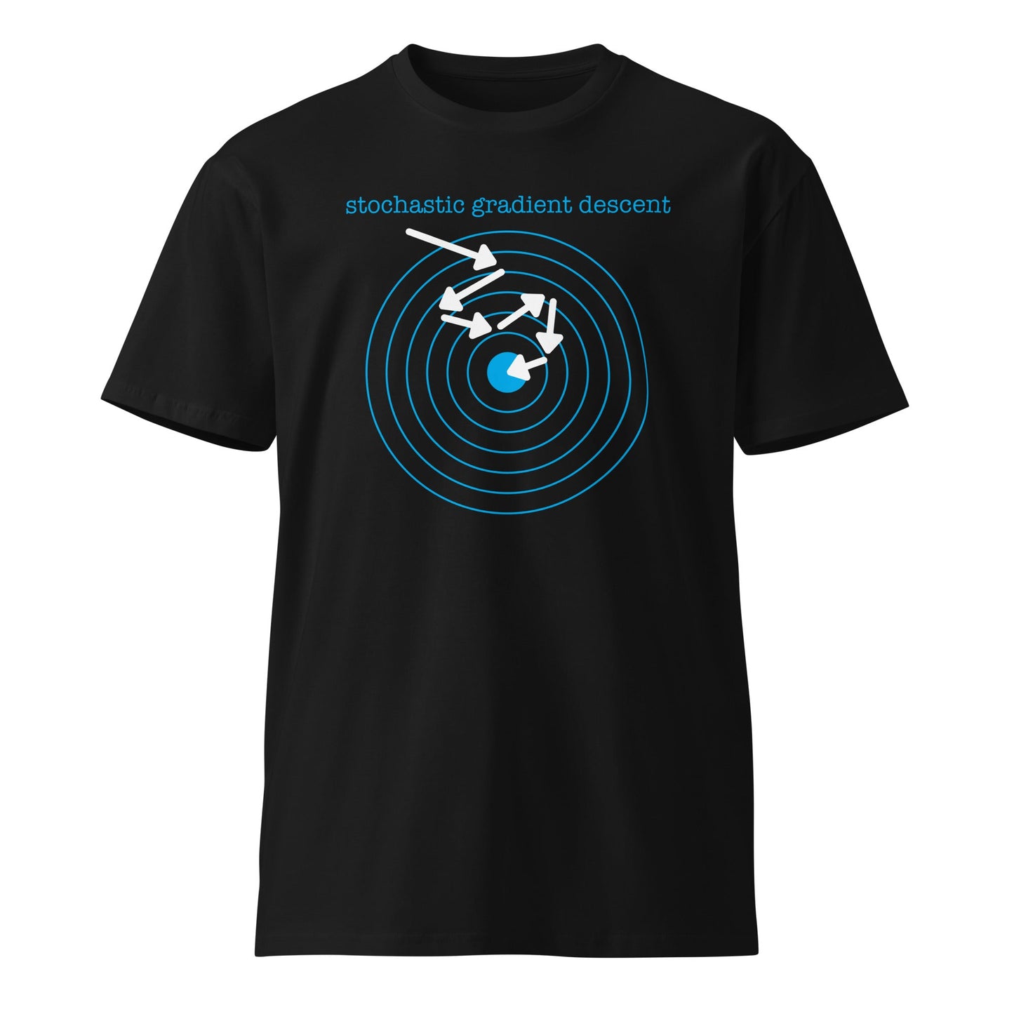 Image of the Premium Stochastic Gradient Descent T-Shirt (unisex) Black / M.