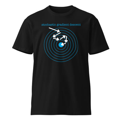 Image of the Premium Stochastic Gradient Descent T-Shirt (unisex) Black / M.
