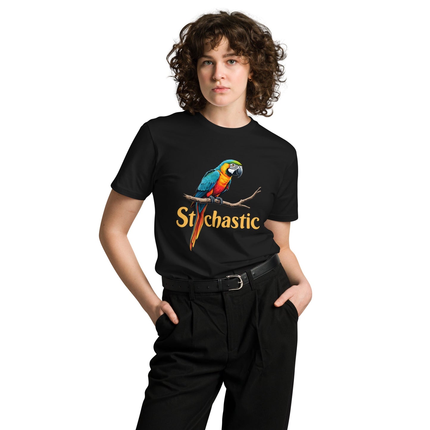 Image of the Premium Stochastic Parrot T-Shirt (unisex).