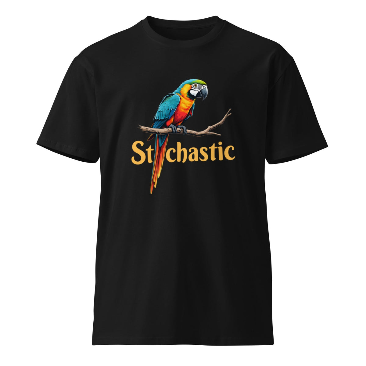 Image of the Premium Stochastic Parrot T-Shirt (unisex) Black / M.