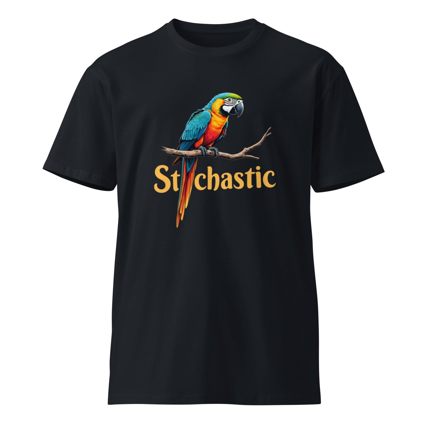 Image of the Premium Stochastic Parrot T-Shirt (unisex) Navy / M.