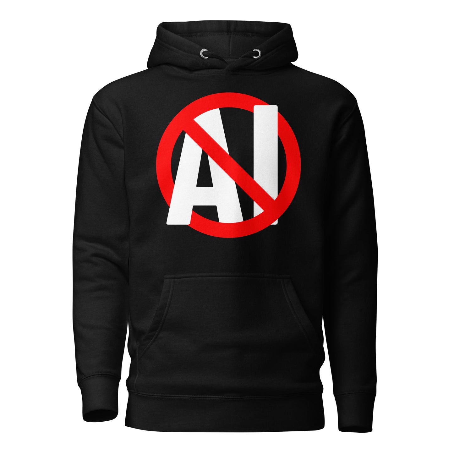 Image of the Premium Stop AI Hoodie (unisex) Black / M.