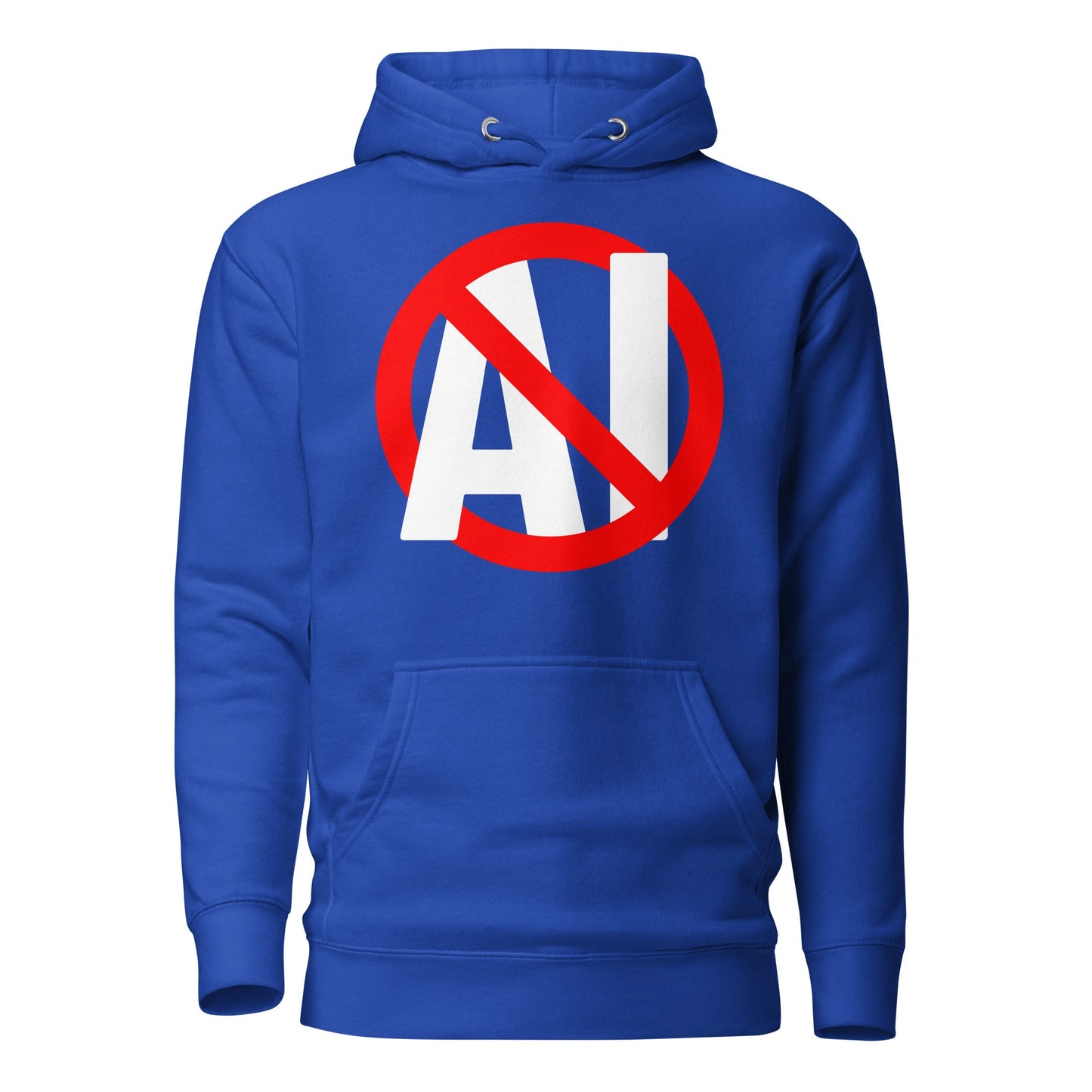 Image of the Premium Stop AI Hoodie (unisex) Team Royal / M.