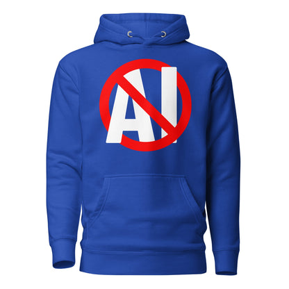 Image of the Premium Stop AI Hoodie (unisex) Team Royal / M.